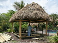 Custom built tiki huts