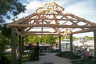 Custom built tiki huts